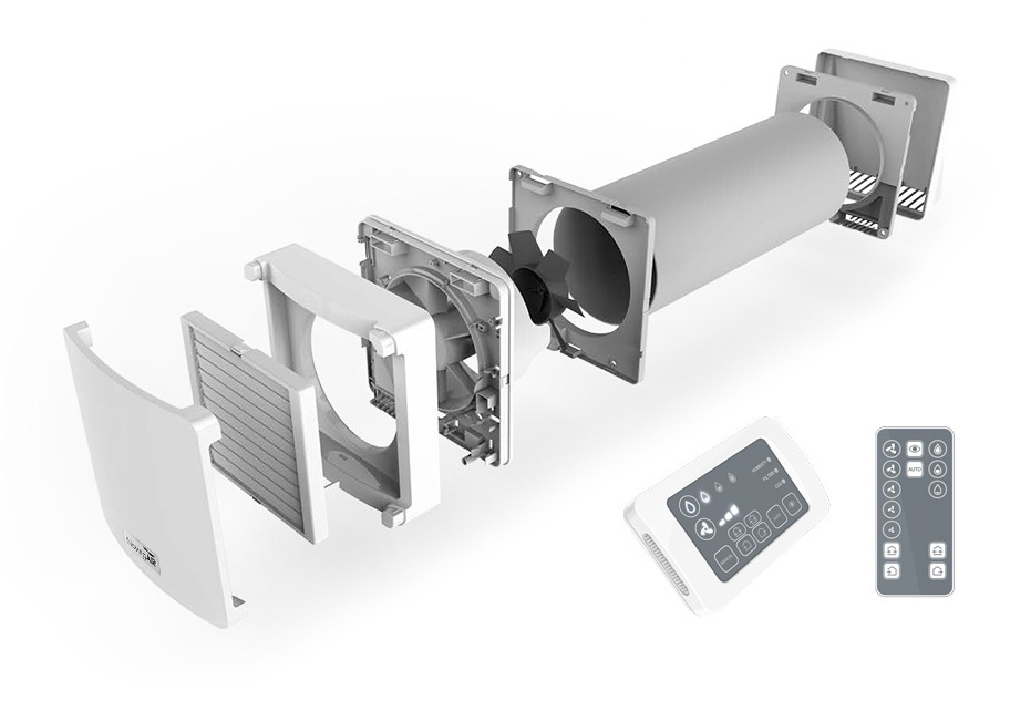 Unitate NovingAIR de ventilatie cu recuperare de caldura descentralizata