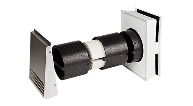 Unitate Sevi 160 Duo Mini de ventilatie cu recuperared e caldura 480mm